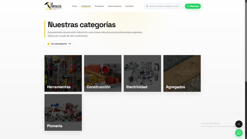 Categorías de productos